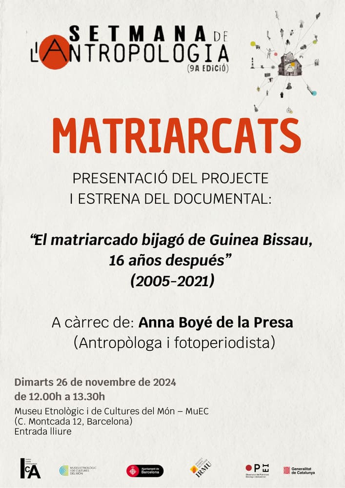Afiche presentación Setmana Antropologia